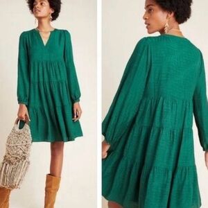 Anthropologie Maeve Long Sleeve Green